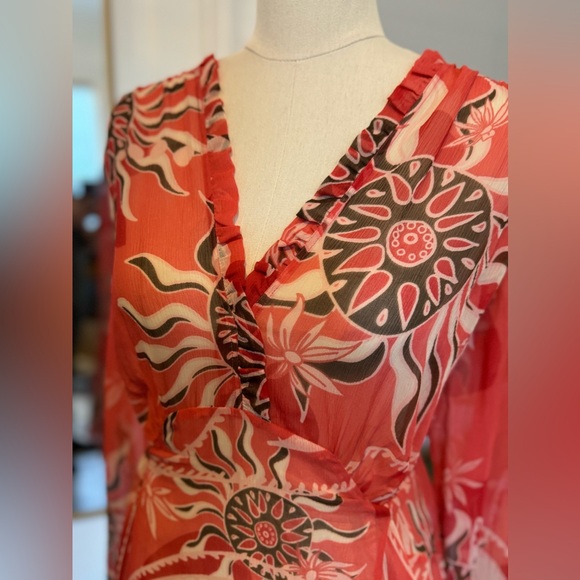 Allegra Hicks midi dress: Size Large - Picture 4 of 5